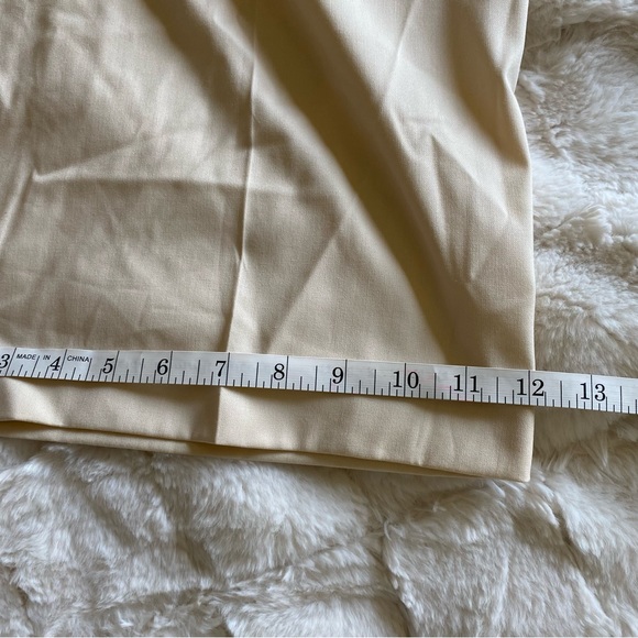 Zara Cream Tan Wide Leg High Waist Full Length Pants Size Large - Picture 14 of 14